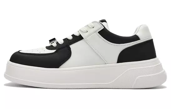 Кеды, скейтборд обувь женская низкая Mori Koyun, белый/черный