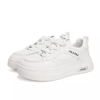 Кеды, скейтборд обувь женская низкая Mulinsen, цвет White Khaki