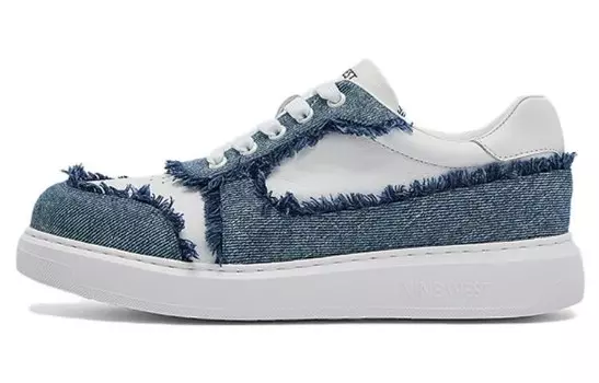 Кеды, скейтборд обувь женская низкая Nini West, темно-синий