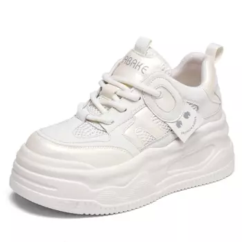 Кеды, скейтборд обувь женская низкая Nrdrofficial, бежевый/розовый