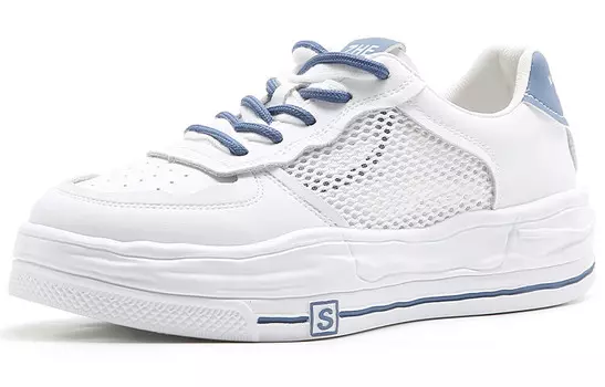 Кеды, скейтборд обувь женская низкая Oms, белый