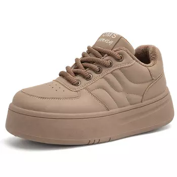 Кеды, скейтборд обувь женская низкая Oms, хаки