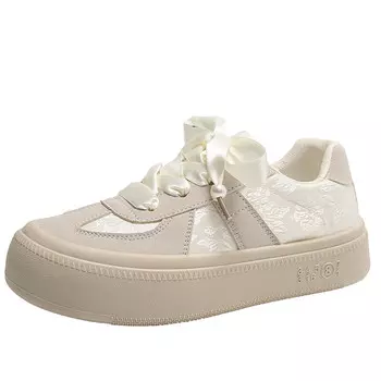 Кеды, скейтборд обувь женская низкая Park Dance, серебряный