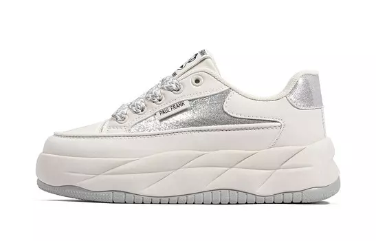 Кеды, скейтборд обувь женская низкая Paul Frank, цвет Beige Gold