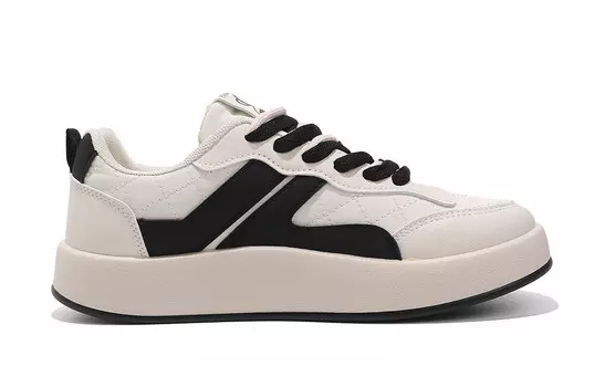 Кеды, скейтборд обувь женская низкая Paul Frank, бежевый/красный