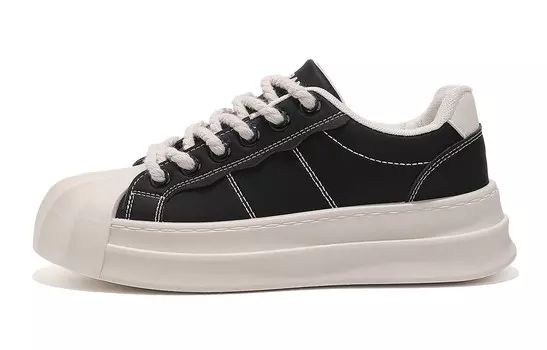 Кеды, скейтборд обувь женская низкая Paul Frank, бежевый/черный