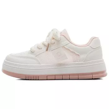 Кеды, скейтборд обувь женская низкая Paul Frank, белый/розовый