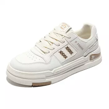 Кеды, скейтборд обувь женская низкая Paul Frank, бежевый/темно-синий