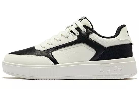 Кеды, скейтборд обувь женская низкая Положительный черный микрокристаллический белый Erke