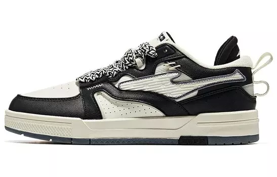 Кеды, скейтборд обувь женская низкая Positive черный/дуб Bud белый Erke