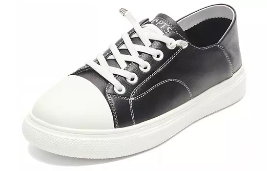 Кеды, скейтборд обувь женская низкая Pt'Son, черный