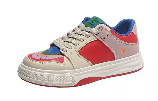 Кеды, скейтборд обувь женская низкая Qitumaul, красный