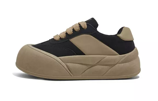 Кеды, скейтборд обувь женская низкая Renben, бежевый/коричневый