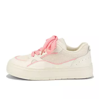 Кеды, скейтборд обувь женская низкая розовый Binya, розовый