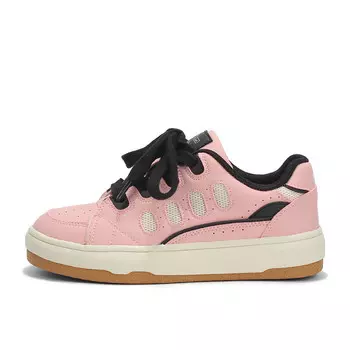 Кеды, скейтборд обувь женская низкая розовый Binya, розовый