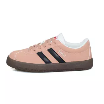 Кеды, скейтборд обувь женская низкая розовый/черный B10Crown