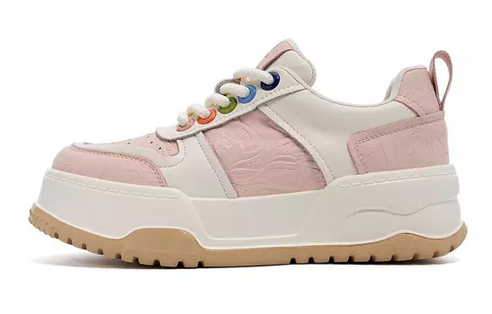 Кеды, скейтборд обувь женская низкая розовый Eblan, розовый