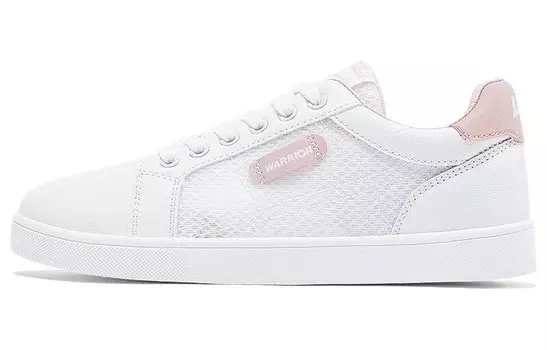 Кеды, скейтборд обувь женская низкая розовый Warrior, розовый