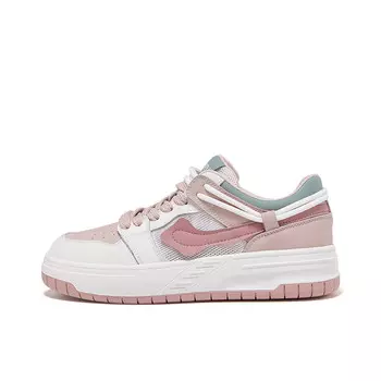 Кеды, скейтборд обувь женская низкая Safiya, белый/розовый