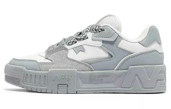 Кеды, скейтборд обувь женская низкая серо-белый 361°