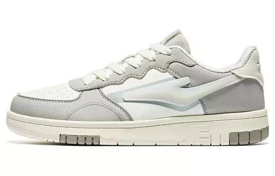 Кеды, скейтборд обувь женская низкая серо-белый Erke