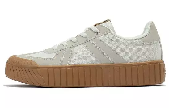 Кеды, скейтборд обувь женская низкая серый/белый 361°