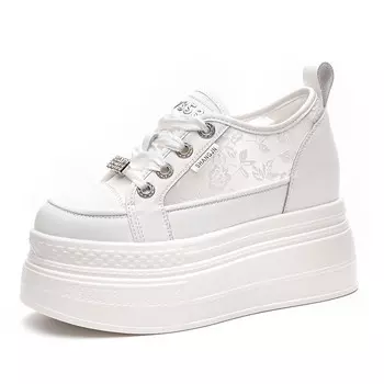 Кеды, скейтборд обувь женская низкая Shangjinni, золотой