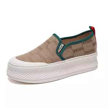 Кеды, скейтборд обувь женская низкая Shouba, цвет Apricot