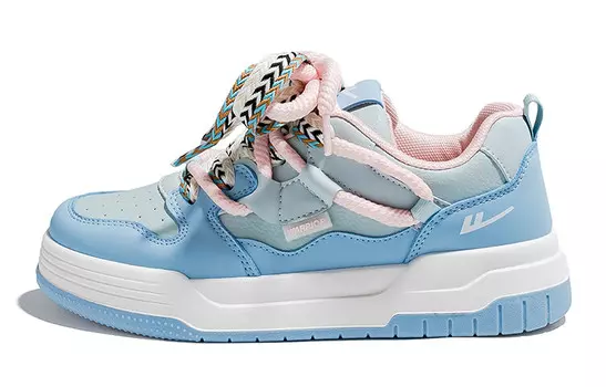 Кеды, скейтборд обувь женская низкая синий Warrior