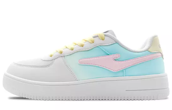 Кеды, скейтборд обувь женская низкая синий/желтый Erke