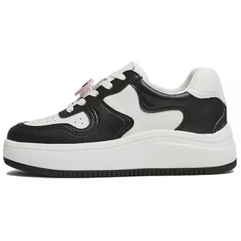 Кеды, скейтборд обувь женская низкая Tata, белый/черный