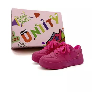 Кеды, скейтборд обувь женская низкая Uniity, цвет Rose Red