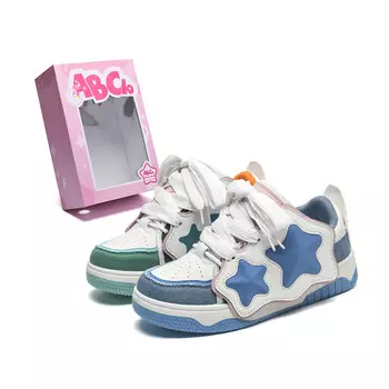 Кеды, скейтборд обувь женская низкая весенняя выходная несоответствующая Abcio, цвет Spring Outing Mismatched
