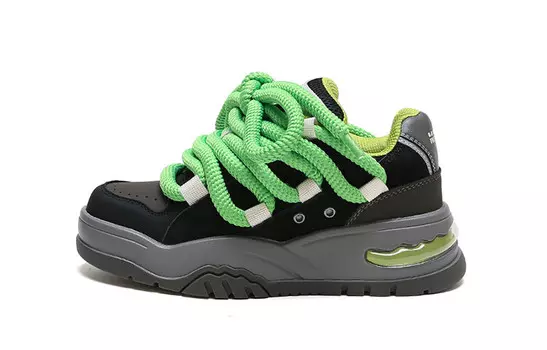 Кеды, скейтборд обувь женская низкая Woos Bobo, оливково-зеленый