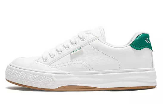 Кеды, скейтборд обувь женская низкая зеленый Feiyue