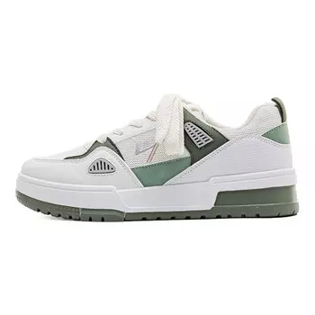 Кеды, скейтборд обувь женская низкая зеленый Warrior