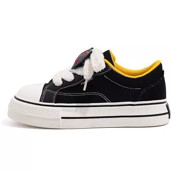 Кеды, скейтборд обувь женская низкая желтый Huanqiu