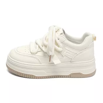 Кеды, скейтборд обувь женская низкая Zhr, бежевый