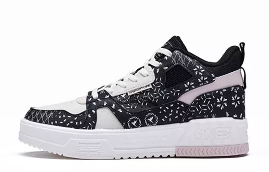 Кеды, скейтборд обувь женская среднего размера черный/овсяный молочный 361°