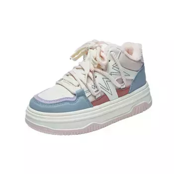 Кеды, скейтборд обувь женская средняя высота Abcfjg, зеленый