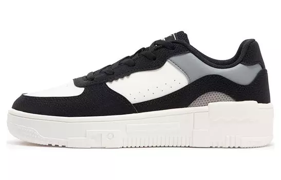 Кеды, скейтборд обувь женская средняя высота белый/черный 361°