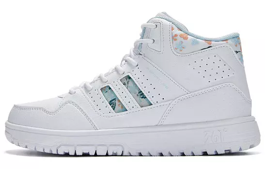 Кеды, скейтборд обувь женская средняя высота белый/синий 361°