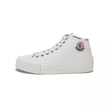 Кеды, скейтборд обувь женская средняя высота белый Moncler