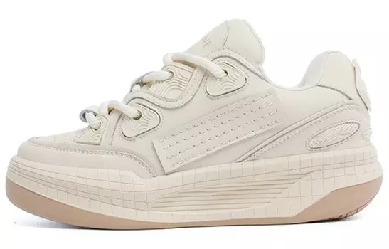 Кеды, скейтборд обувь женская средняя высота Daphne, бежевый