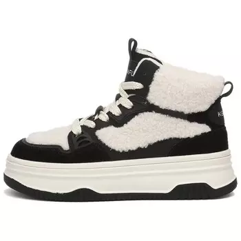 Кеды, скейтборд обувь женская средняя высота Kekafu, хаки