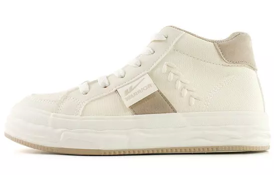 Кеды, скейтборд обувь женская средняя высота коричневый Warrior