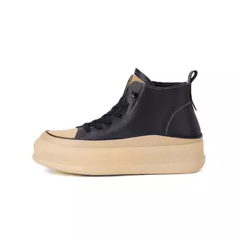 Кеды, скейтборд обувь женская средняя высота Pierce Gentry, коричневый