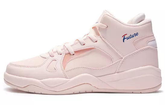 Кеды, скейтборд обувь женская средняя высота прозрачный розовый 361°