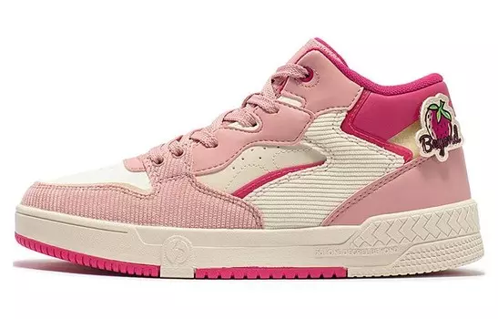 Кеды, скейтборд обувь женская средняя высота розовый 361°, розовый