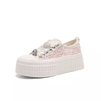 Кеды, скейтборд обувь женская средняя высота St&Sat, черный